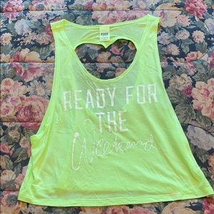 Ready for the Weekend ❤️ back cutout top by PINK